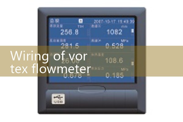 Wiring of vortex flowmeter